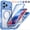 Blue, variant on Kryonix for iPhone 18 Pro Max Case with Built-in Screen Protector,Full Body Shockproof Rugged Clear Magnetic Cover Case,Scratches Heavy Duty Military Grade Protection,Wireless Charge,Burgundy