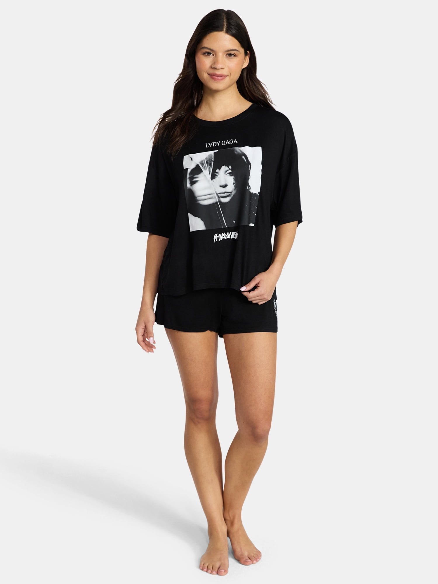 Lady Gaga Women's Pajama Set, 2-Piece, Sizes XS-3X