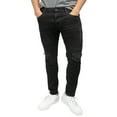 thumbnail image 3 of RAW X Mens RawX Slim Fit Moto Detail Stretch Jeans, Jet Black, 46X32, 3 of 9