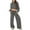 Dark Gray, variant on sususu Women'S Athletic Clothing Sets,Fall Clothes Hooded Tracksuit Set Winter Warm Short Sleeve Top with Long Pants Two Piece Loungewear Outfit Comfortable Jogger Suit for Wear - Pink
