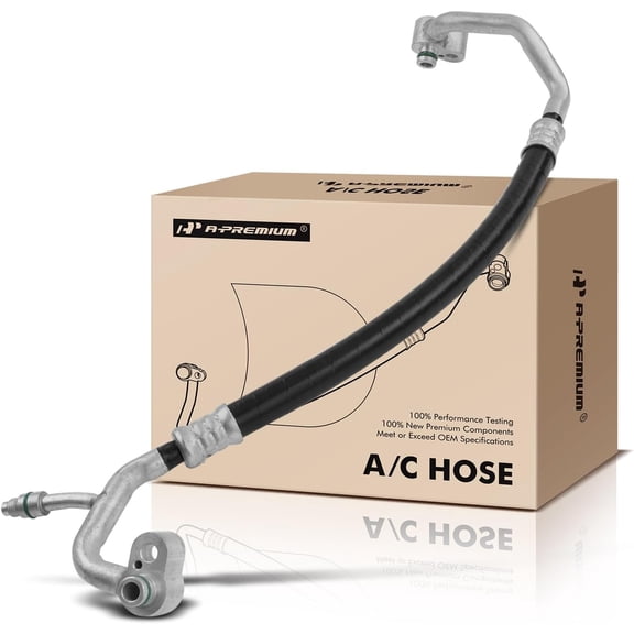 A-Premium A/C Discharge Line Hose Compatible with Volkswagen GTI Jetta Eos Golf R Audi A3 Quattro 1.8L 2.0L Fits select: 2006-2007 VOLKSWAGEN NEW GTI, 2007 VOLKSWAGEN EOS BASE/2.0T