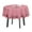 Light Pink, variant on Vargottam Ruffle Tablecloth Kitchen Dining Tabletop Cover Decoration Cotton Solid Table Cover Round, Black- 54 Inches Diameter