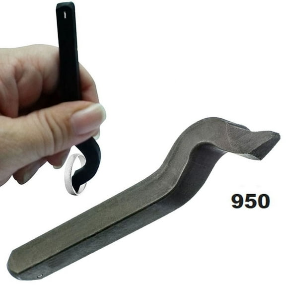 Steel Stamp Bent Curved 950 Jewelry Marking Metal Silver, Gold, Platinum