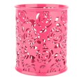 thumbnail image 1 of Portalápices de hierro con forma de rosa [portalápices hueco redondo con forma de rosa roja], portapinceles con forma de rosa, papelería, suministros de oficina, portalápices con forma de rosa, 1 of 7