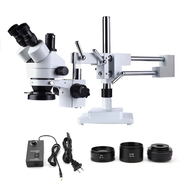 Microscopio trinocular, microscopio estéreo con zoom estéreo trinocular 3.5X-90X Microscopio estéreo trinocular Innovación moderna NikouMX herramienta