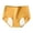 Yellow, variant on Luxalzxs High Waisted Underwear for Women Period Seamless Mid-Waist Breathable Cotton Physiological Underwear Briefs