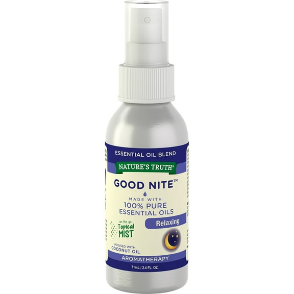 Good Nite Essential Oil Mist | 2.4 fl oz | Calming Sleep Blend | for Topical Use, Yoga, Aroma Spray | by Nature's Truth