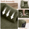 thumbnail image 4 of Oversized Accent Chair, 32.68" Wide Modern Armchair with Deep Seat, Mid-Century Comfy Reading Chair, Chenille Sofa Chair, Green, 4 of 7