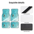 thumbnail image 4 of Naloa Tranquil Ocean Canoe Journey Car Foot Mat Set of 4 Pieces - Universal Floor Liner Neoprene Full Set Floor Mats for Cars Trucks SUV, 4 of 7