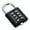 Black, variant on 8-Digit Password Combination Padlock Zinc Alloy Suitcase Smart Password Lock
