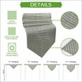 thumbnail image 4 of Sage Green Striped Table Runner Linen Burlap Table Runner 72 Inches Long Farmhouse Stripes Geometric Abstract Dresser Scarves for Kitchen Island Coffee Dining Room Party Wedding Holiday Decor 16"x72", 4 of 7