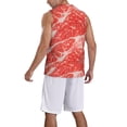 thumbnail image 5 of Rocae Beef Steaks for Men's Basketball Jersey Lightweight and Breathable Athletic Tank Top,Quick-Drying Sports Jersey, 5 of 9