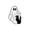 C, variant on Halloween White Ghost Badge Pin Dancing Ghost Cute Brooch 3cm For Costume Hat Bag Party Decoration Metal Enamel