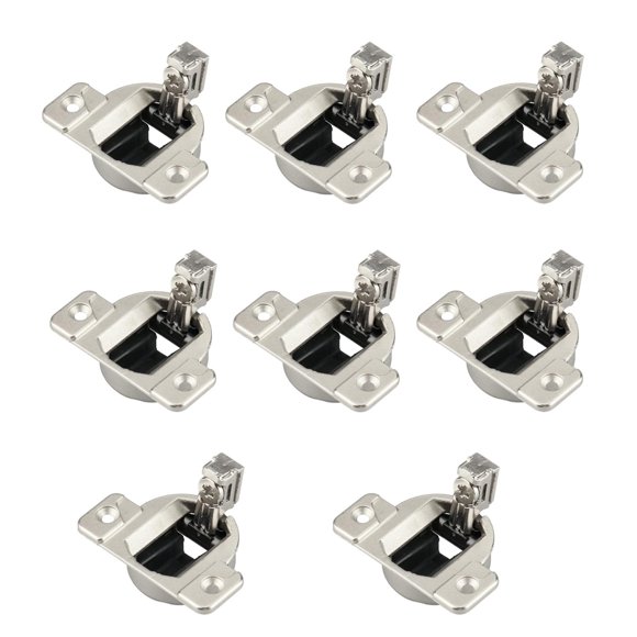 Luzkey 8 Pieces Open Side Cabinet Hinges 110 Degrees Screw on Self Closing Compact 33 Hinge Furniture Hardware for 130.1160 133.0240