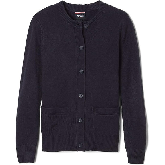 French Toast Cardigan Col Rond Anti-Boulochage pour Filles 3T Marine