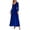 Blue, variant on Delconic Women’s Long Sleeve Velvet Maxi Dress V Neck Floor Length Evening Gown Elegant Formal Party Wear for Special Occasions Black L