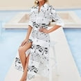 thumbnail image 4 of Music Notes Art Decor Sheet Music Staff Gift Long Sleeved Shirt Dress loose summer dress Dresses, 4 of 6