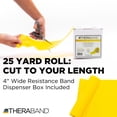 thumbnail image 2 of THERABAND Resistance Band Yellow, Light 25-Yd Roll, Latex-Free Elastic Exercise Band for Physical Therapy, Yoga, Pilates, Stretching, Home Workouts, Cut-to-Length, Color-Coded Resistance Levels, 2 of 10