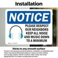 thumbnail image 3 of (2 Pack) Please Respect Our Neighbors Sign, 3 of 7