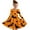 Orange-6, variant on Odeerbi Kids Girls Skater Twirl A-Line Dress Long Sleeve Pleated Dancing Dress Spring Fall Halloween Dress 4-14 Years Children Halloween Printed Princess Dress Kids Clothes Orange