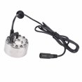 thumbnail image 1 of Fog Atomizer, 12 LED Color Changing Mist Maker Fogger Zinc Alloy Humidifier for Water Fountain Pond Rockery Vase Birdbath, Designed for Long Lasting Use, 1 of 7