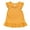 Shirts05-Yellow, variant on Sgkm Baby Kids Girl T Shirts with Fly Sleeve Ruffle Solid Color Cotton Top Round Neck Summer Clothes Breathable Yellow 3-4 Years