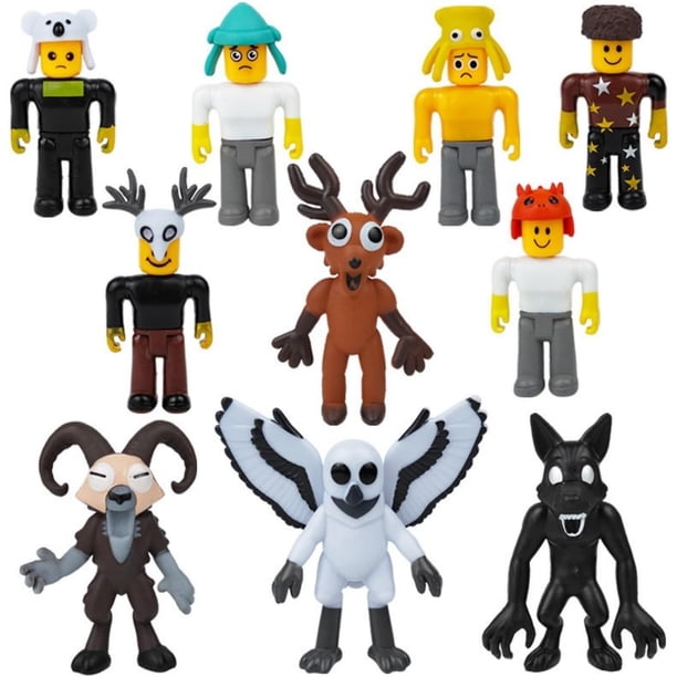 Figuras Coleccionables 99Nights - Set de 10 Modelos Únicos de 7-9 cm en PVC para Decoración de Escritorio,Regalo para Coleccionistas y Amantes de Figuras (10)