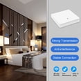thumbnail image 3 of Wireless Smart Light Switch 433MHz Lighting Control Intelligent Switch AC 90-250V 10A Module( 1 W and 1 C),1 x single control switch 1 x receiver,White, 3 of 7