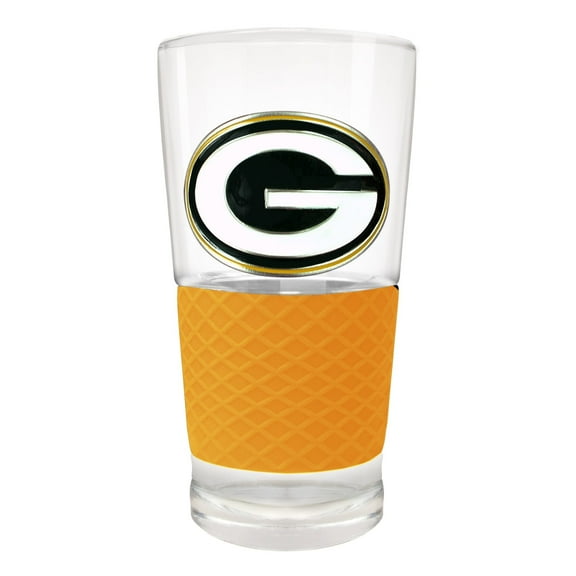 Green Bay Packers 22oz. Pilsner Glass with Silicone Grip