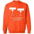 thumbnail image 2 of OXI Crewneck Sweatshirt - It's All Fun And Games, Basic Casual Sweatshirts for Men's and Women Fleece Sweatshirt Long Sleeve - Orange 3X-Large, 2 of 2