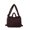 Coffee color, variant on Tibvox Large Capacity Padded Shoulder Bag Puffer Handbag Quilted Drawstring Backpack