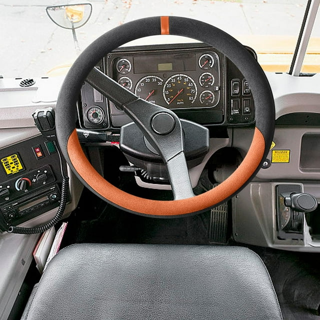 Yhmxh Steering Wheel Cover With Leather Sweatproof Protective WrapLining Breathable
