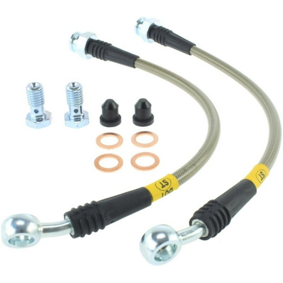 StopTech 950.66507 Stainless Steel Braided Brake Hose Kit Fits 03-09 H2 Fits select: 2003-2005 HUMMER H2, 2006 HUMMER H2 SUT