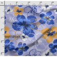 thumbnail image 2 of Soimoi Floral Printed,Cuddle Minky Fabric Sewing Fabric By The Yard- 56 Inch WideDecorative Plush Soft Fabric Baby Garments Toys And Blankets-Purple, 2 of 5