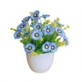 thumbnail image 1 of Pot 1 Set Artificial Pot Fade-less Ornamental Multi-purpose Clear Texture No Trimming Artificial Flower Garden Decoration, 1 of 6