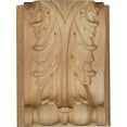 thumbnail image 2 of Ekena Millwork 5"W x 3"D x 6 1/2"H Large Acanthus Block w/ Backplate Wood Corbel, Rubberwood, 2 of 4