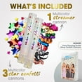 thumbnail image 4 of PrimePure Confetti Party Cannon – 4 Pack, Multicolor, Star Mylar Confetti & Streamer, 4 of 10