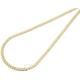 thumbnail image 2 of Real 10K Yellow Gold 3.0MM Solid Plain Cuban Link Style Chain Necklace 26", 2 of 5