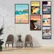 thumbnail image 4 of Eguzkilore, Anglet, Cartel de Bidart, Cartel de Biarritz, País Vasco, Costa, Puesta de sol, Paisaje de surf oceánico Cartel de viaje vintage, 4 of 5
