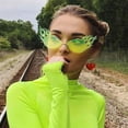 thumbnail image 3 of Gafas de sol HUOGUO Fashion Irregular Cat Eye UV400 para hombre y mujer, 3 of 4