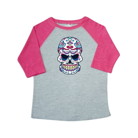 

Inktastic Day of the Dead Halloween Candy Skull Edgey Colors Gift Toddler Boy or Toddler Girl T-Shirt