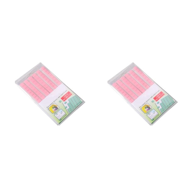 Minnieouse Paquete de 90 arcilla para uñas, accesorio de entrenamiento exquisito, herramienta de fijación de pegamento extraíble, puntas de Rosado 2Conjunto