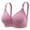 Hot Pink 3, variant on Samickarr Plus Size Bras for Women Full Coverage Gathered Push Up Lingerie Adjustable Wirefree Bras Thin Breathable Wireless Bralettes