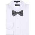 thumbnail image 2 of FBTZ-1194-Silk Mens Designer Fashion Self Tie Bow Tie, 2 of 3