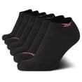 thumbnail image 1 of Calcetines deportivos acolchados de corte bajo para mujer Reebok, paquete de 6, 1 of 7