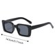 thumbnail image 2 of Gafas de sol retro rectangulares de plástico, unisex, protección 400UV, bisagras resistentes, para festivales, fiestas y uso diario, regalo para hombres y mujeres, 2 of 3