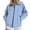 Light Blue, variant on Womens Zip Up Sweatshirt Mock Neck Track Jacket Waterproof Flared Pocket Zipper Jacket Outdoor Hiking Sport Long Sleeve Running Top