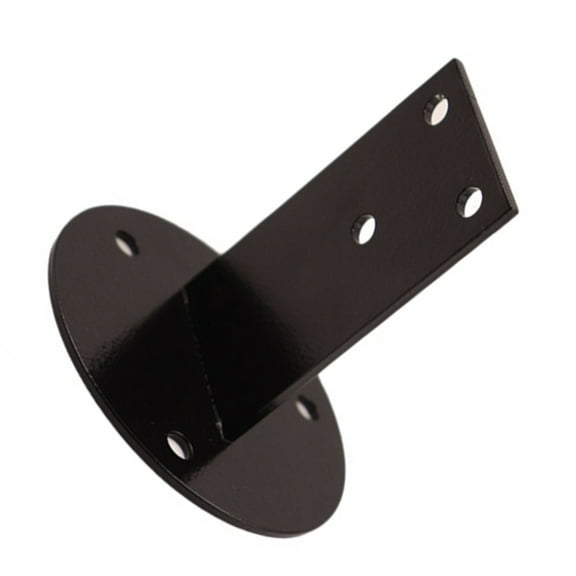 Stainless Steel Handrail Bracket Wall Mounted Support for Stair Railings Balustrade Mopstick Black 78x80x40mm