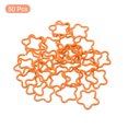 thumbnail image 3 of Unique Bargains Open Jump Rings 50Pack 16mm Star Connectors for Jewelry Making, Orange, 3 of 7