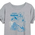 thumbnail image 3 of Star Wars - The Mandalorian Mando Sketchy  - Womens Oversized Graphic T-Shirt, 3 of 5